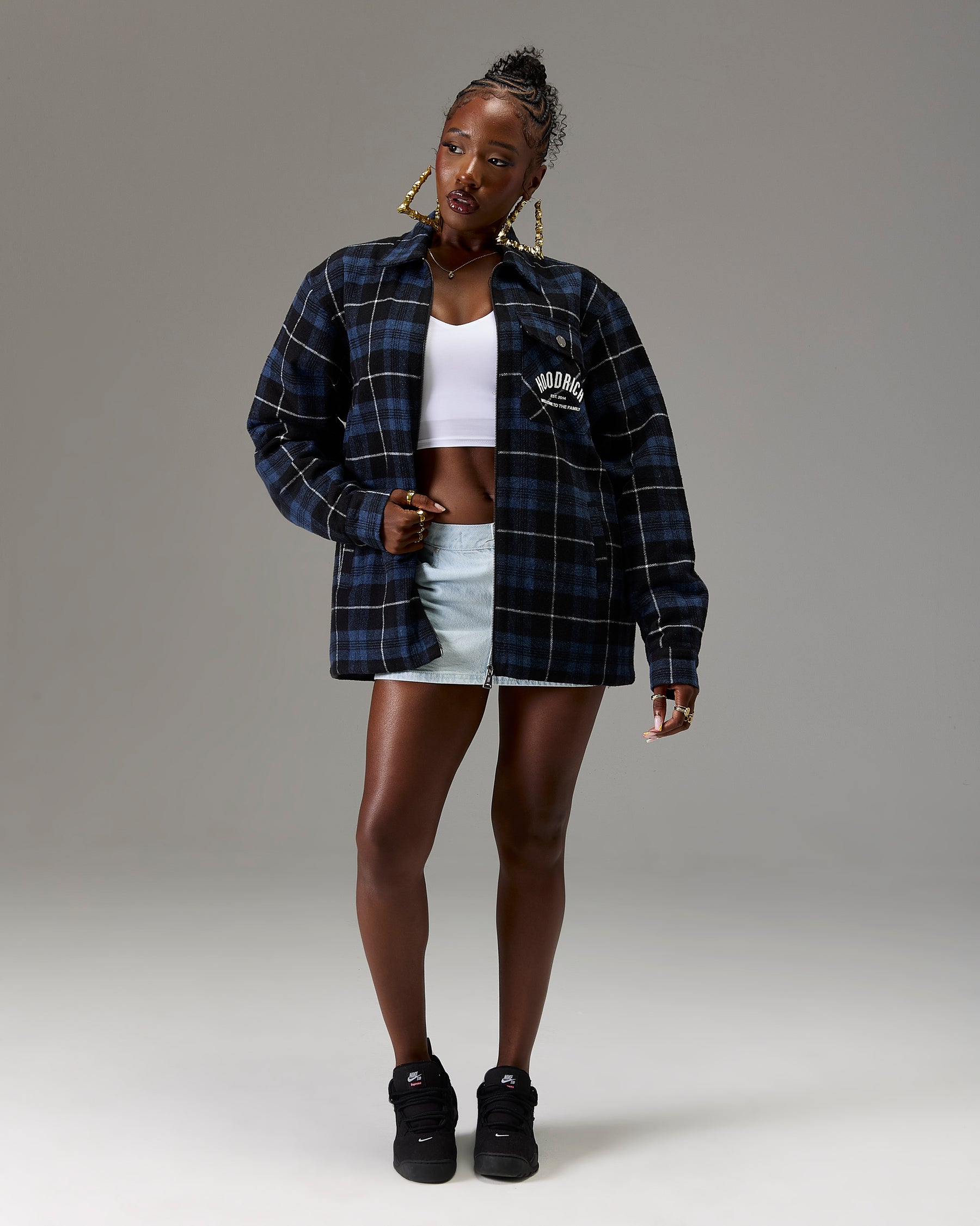 The Winner's Circle Checked Shirt - Blue/Grey