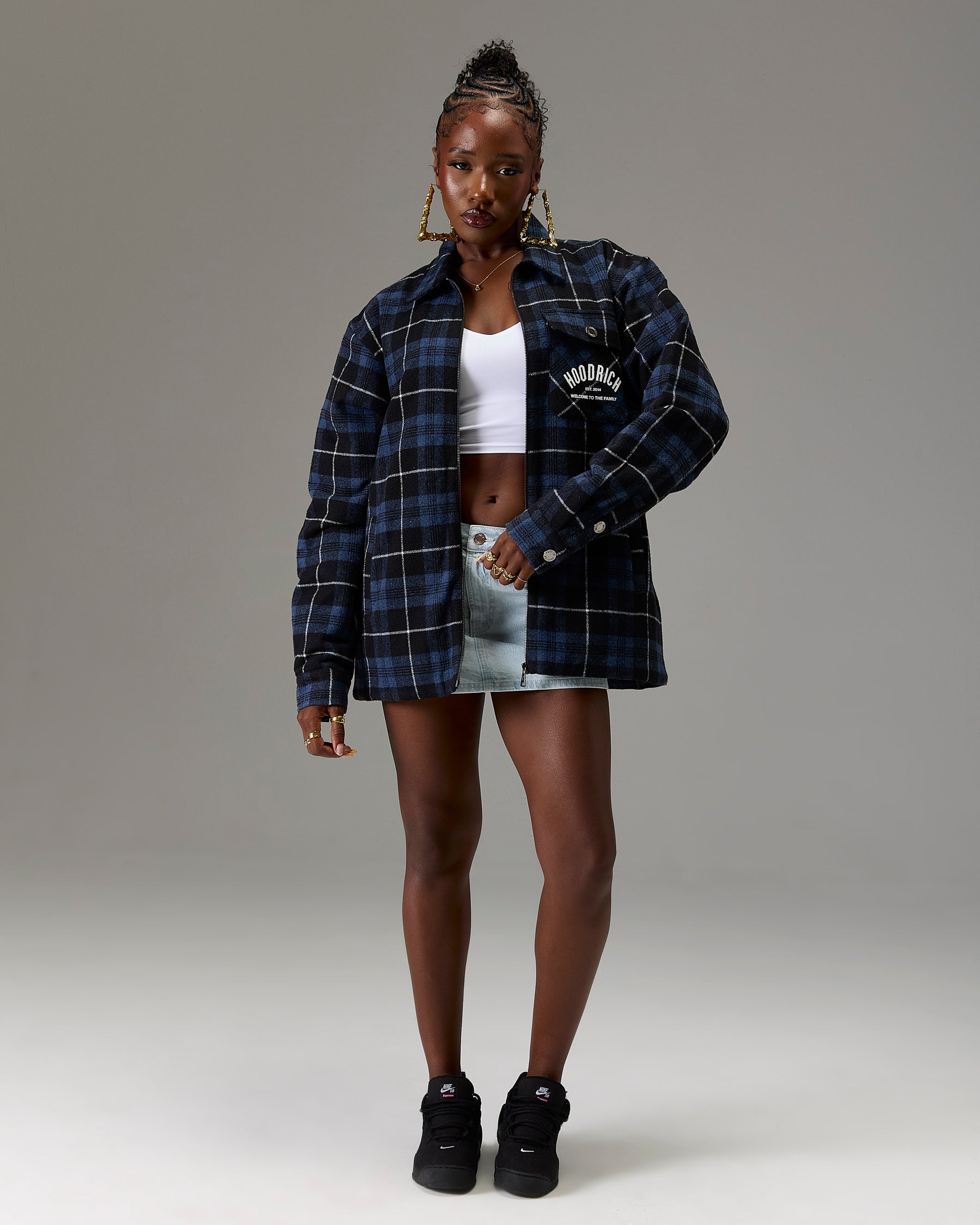 The Winner's Circle Checked Shirt - Blue/Grey