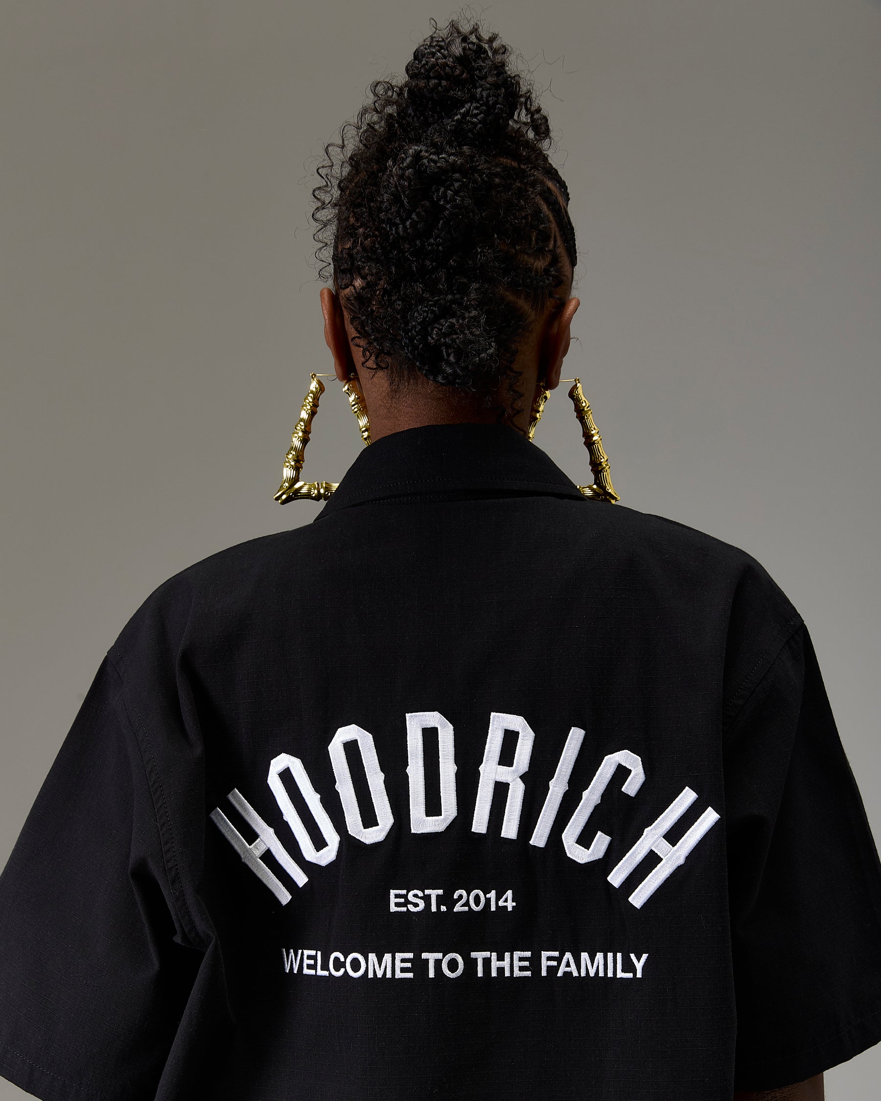 The Winner's Circle Ripstop Shirt - Black/White