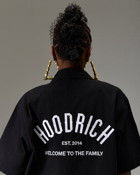 The Winner's Circle Ripstop Shirt - Black/White