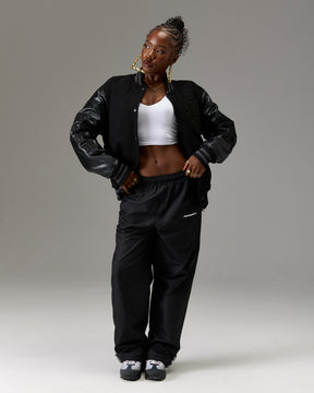 The Winner's Circle Varsity Jacket - Black