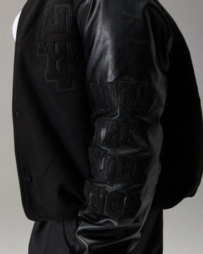 The Winner's Circle Varsity Jacket - Black