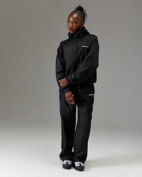 The Winner's Circle Ripstop Woven Jacket - Black/White