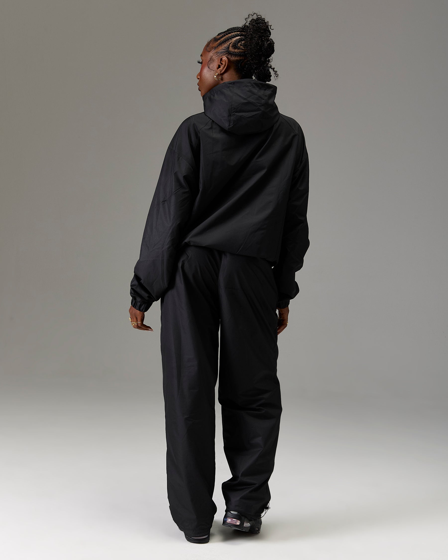 The Winner's Circle Ripstop Woven Pant - Black/White