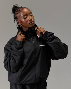 The Winner's Circle Ripstop Woven Jacket - Black/White