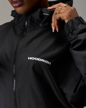 The Winner's Circle Ripstop Woven Jacket - Black/White