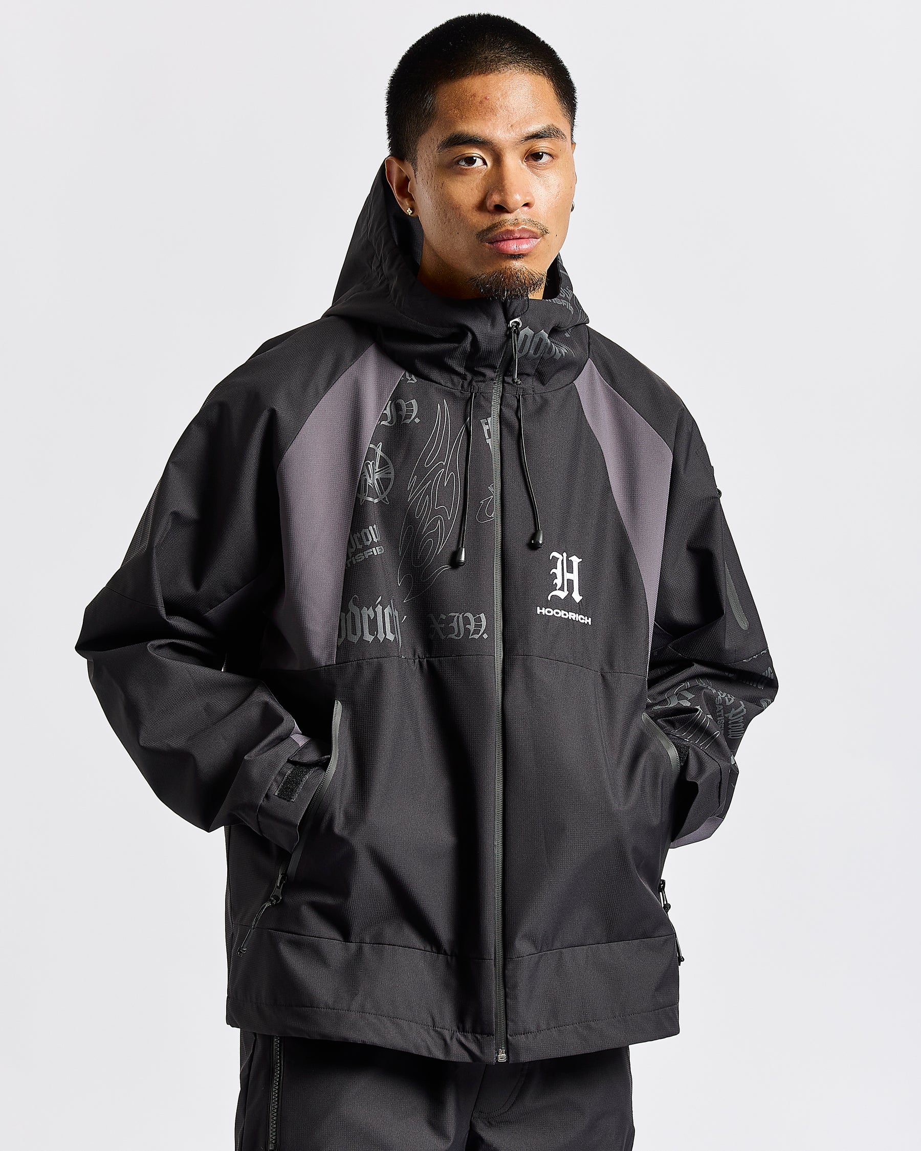 Chroma Shell Jacket - Black/White