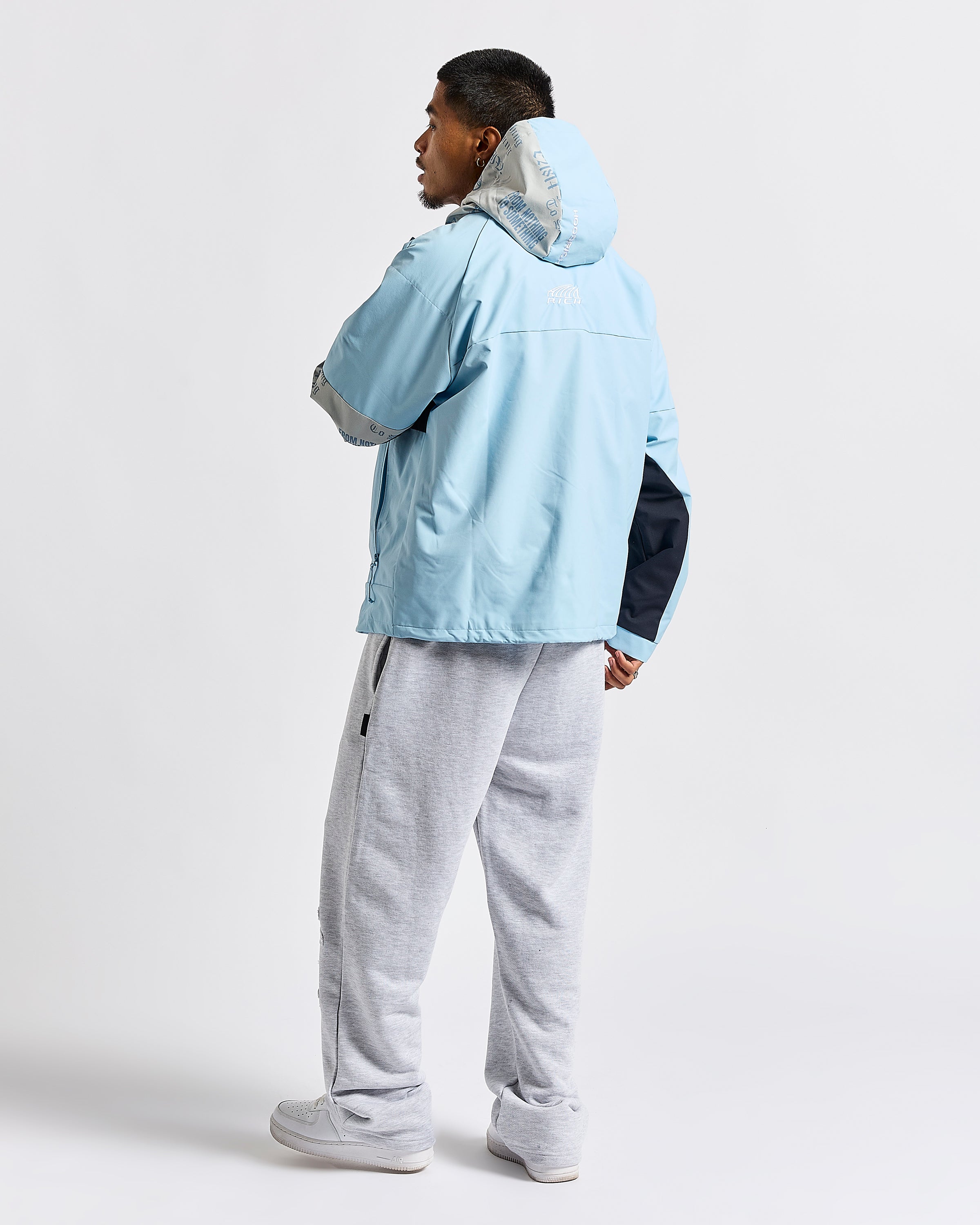 ジャケット・アウター BoTT / 2 TONE SHELL JACKET / LIGHT BLUE Chroma Shell Jacket - Blue/White