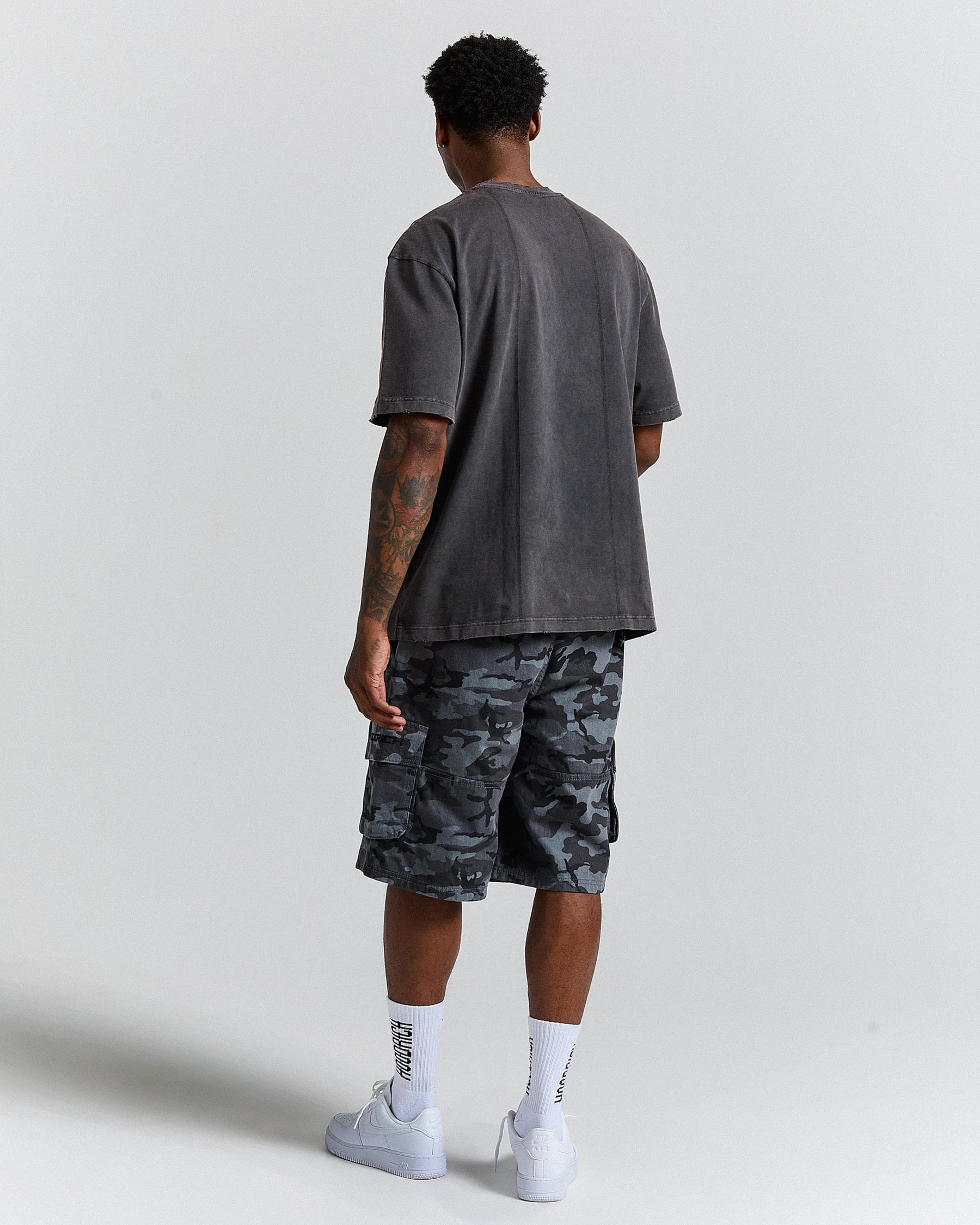 Divide Oversized T-Shirt - Grey