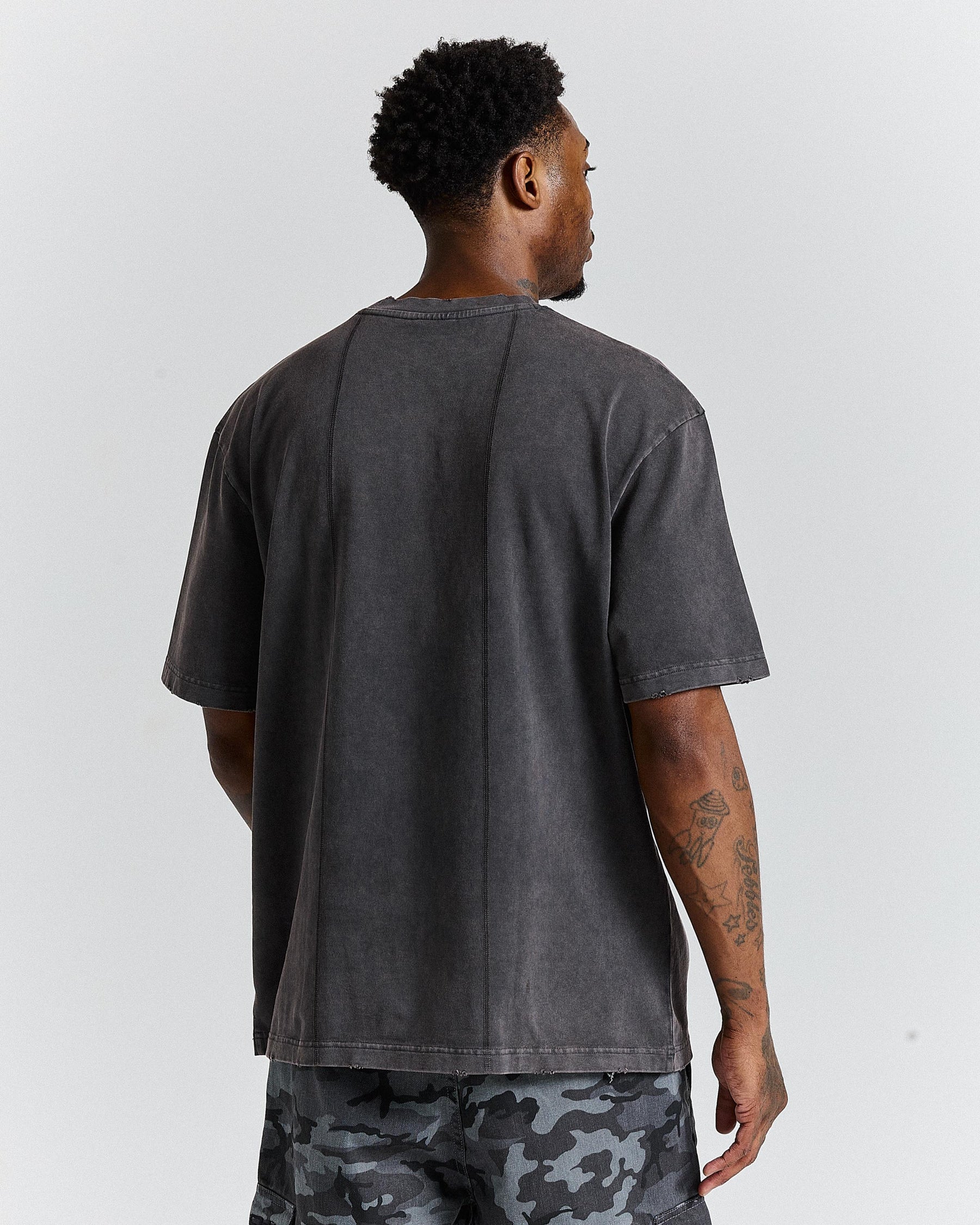 Divide Oversized T-Shirt - Grey