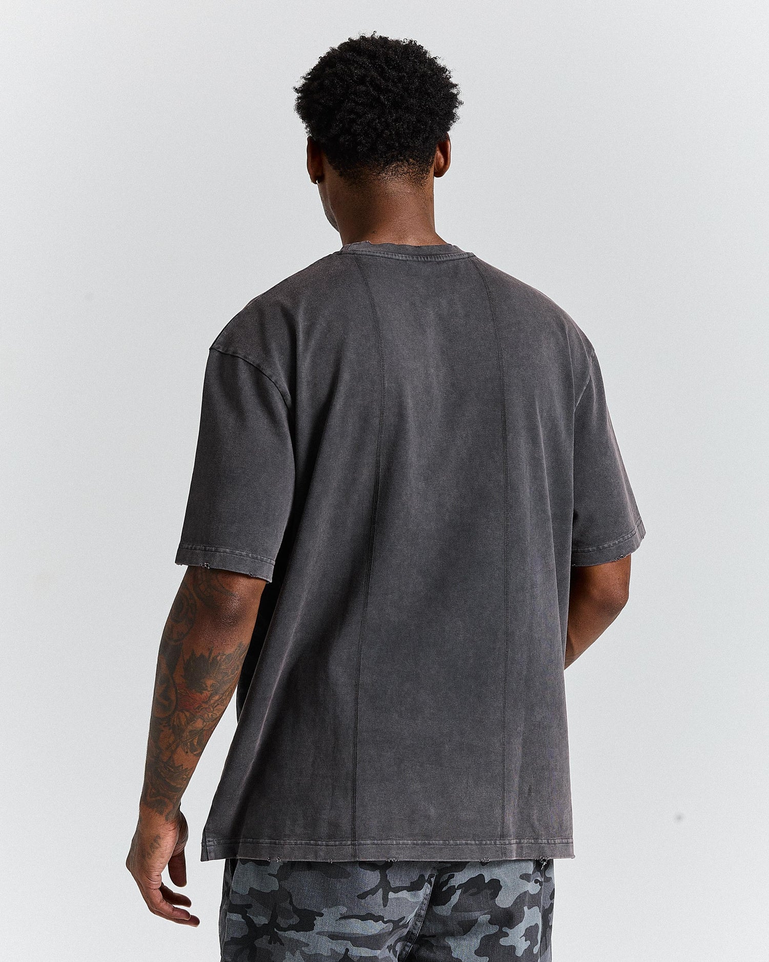 Divide Oversized T-Shirt - Grey