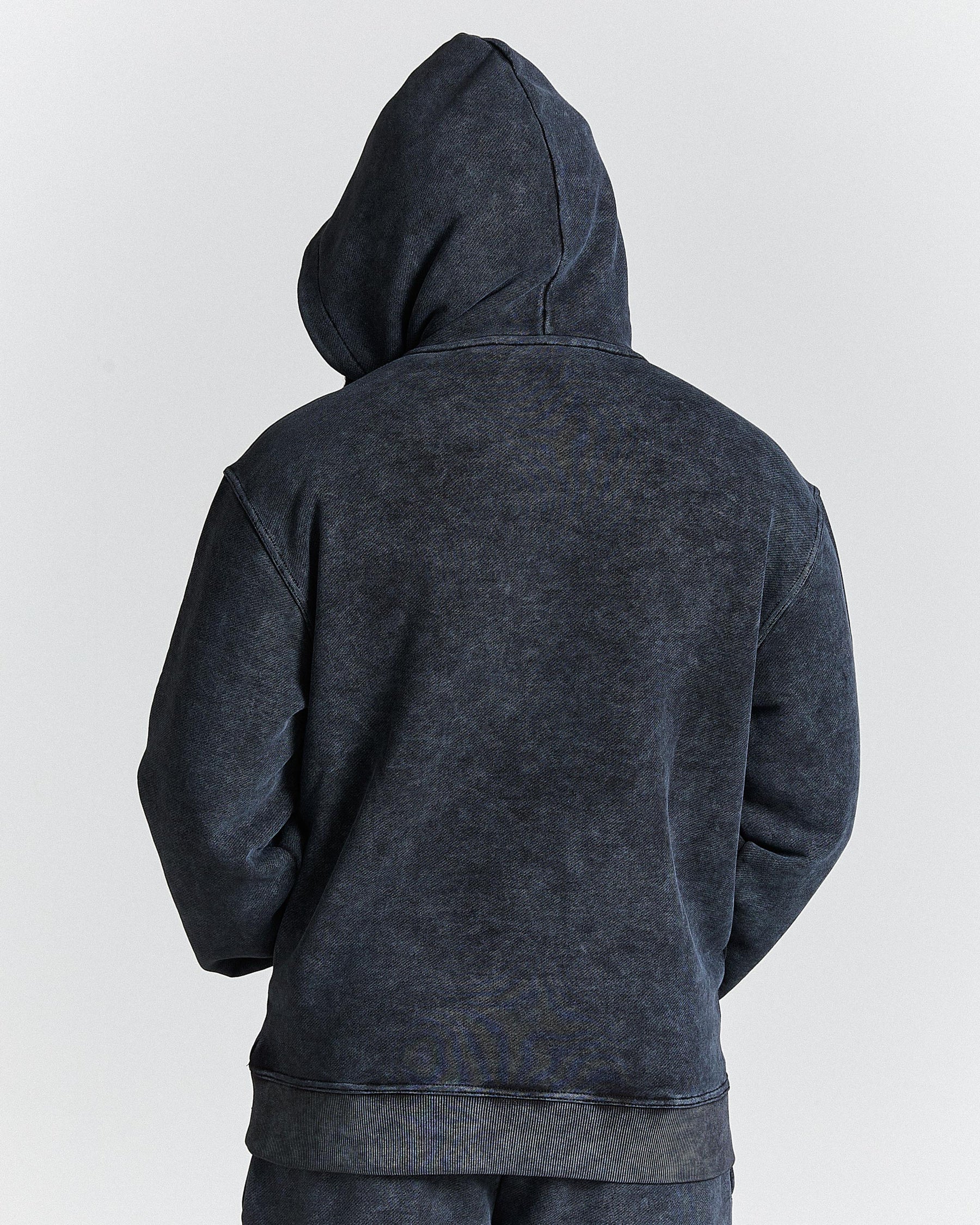 Dark gray hoodie on a white background