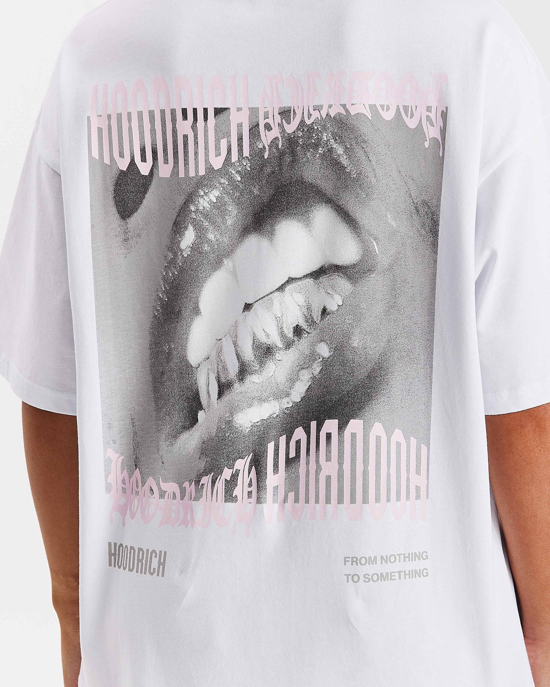 Flex Oversized T-Shirt - White/Grey/Pink