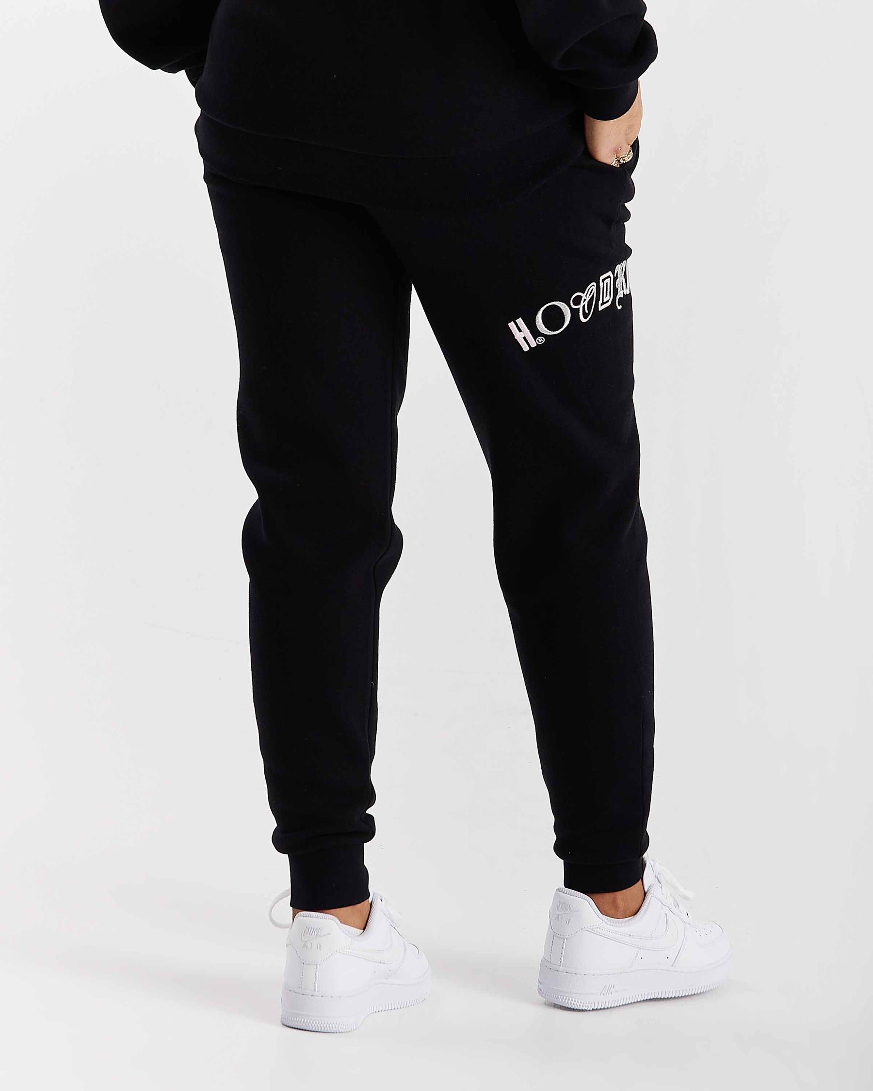 Calor Slim Joggers - Black/Pink/Silver