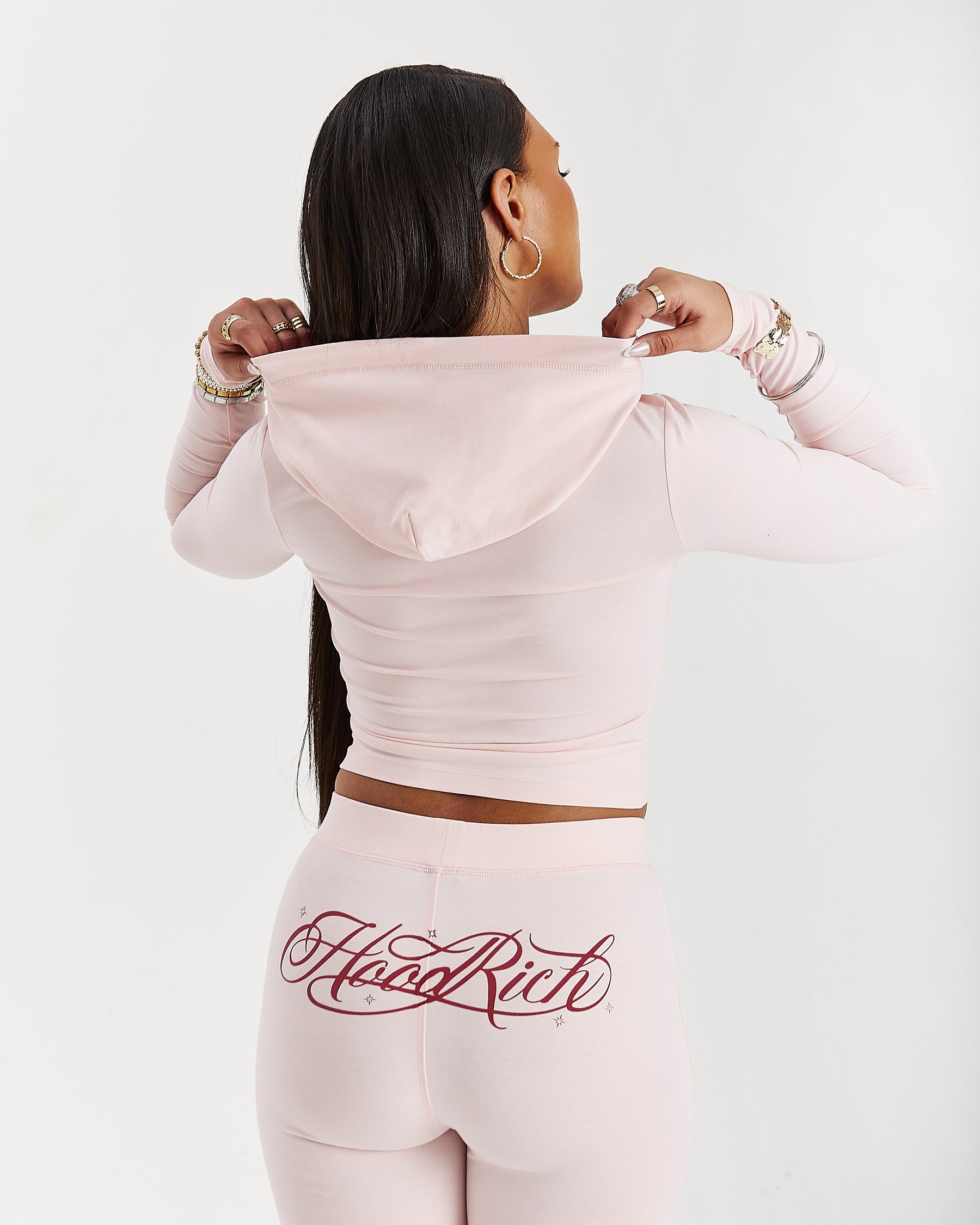 Solace Fitted Zip Top - Pink