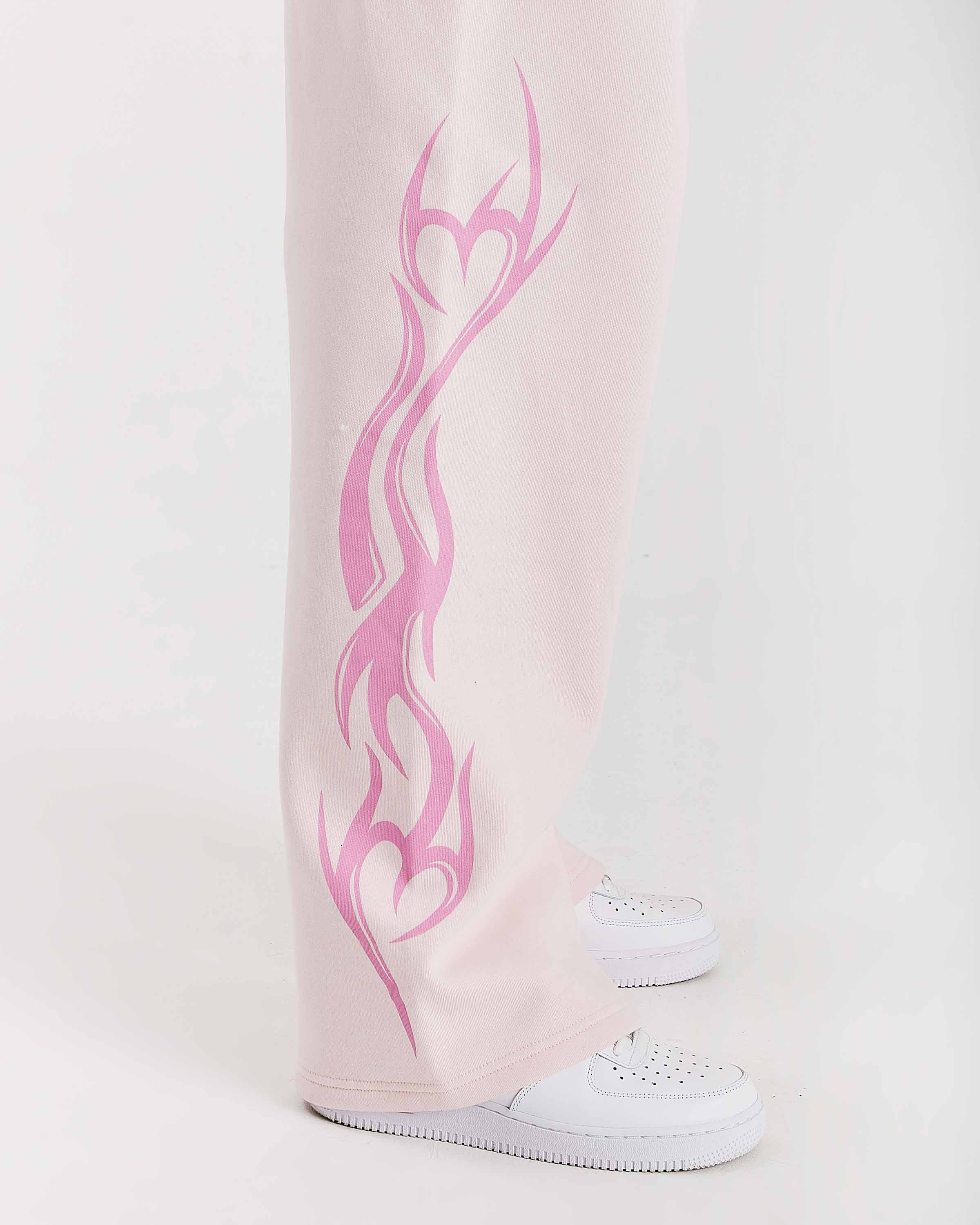 Flux Oversized Wide Leg Joggers - Pink