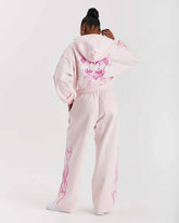 Flux Oversized Wide Leg Joggers - Pink