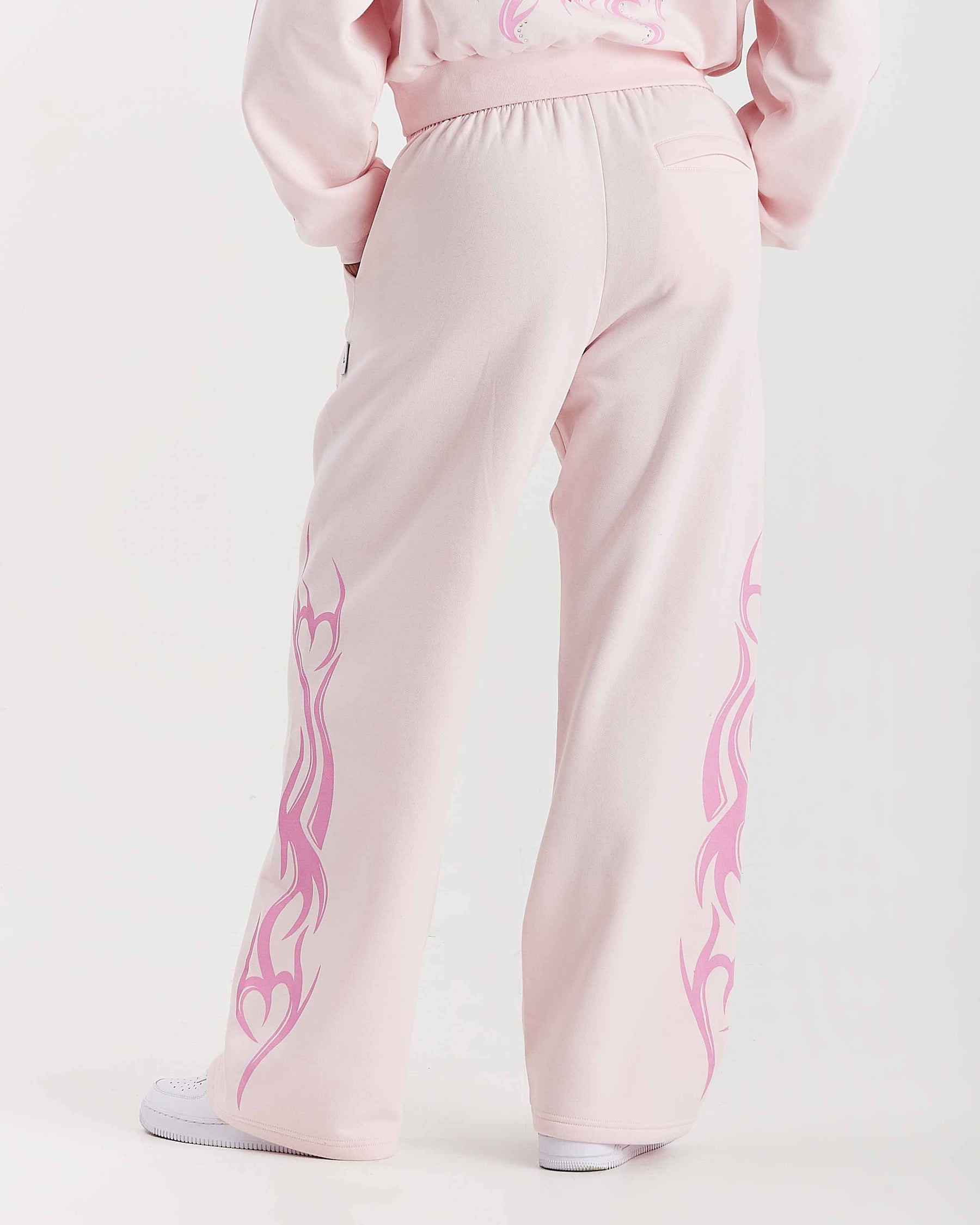 Flux Oversized Wide Leg Joggers - Pink