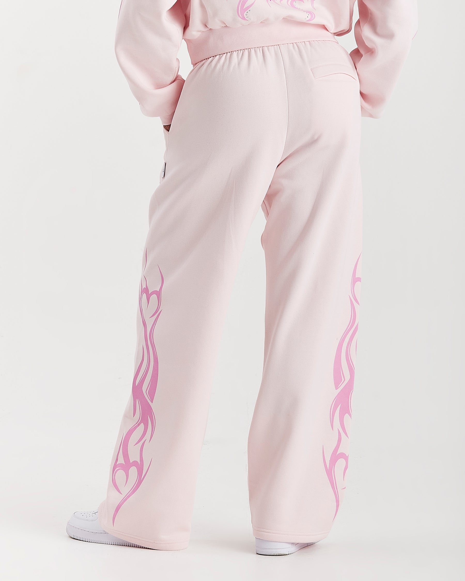 Flux Oversized Wide Leg Joggers - Pink