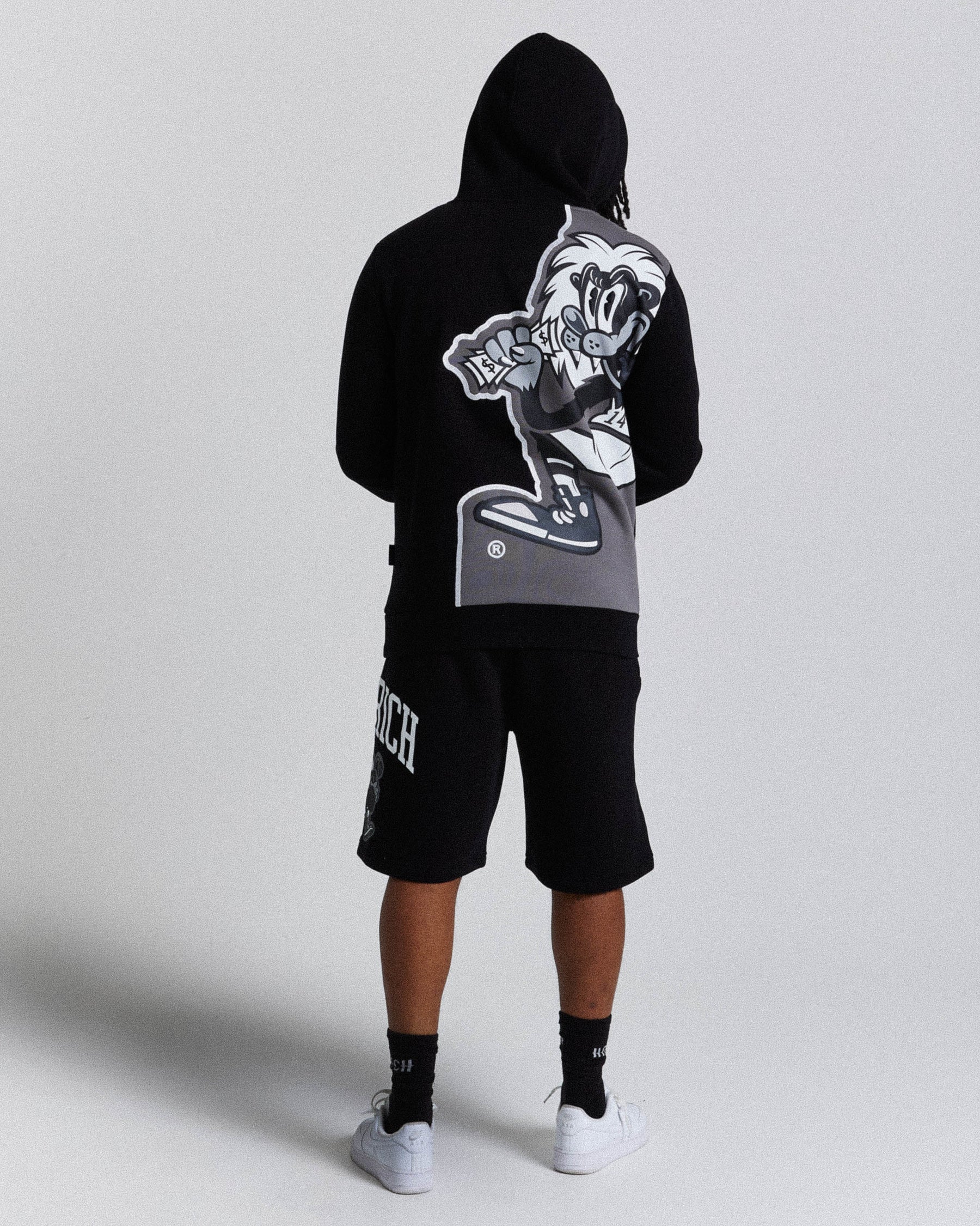 Menace Shorts - Black/White/Grey