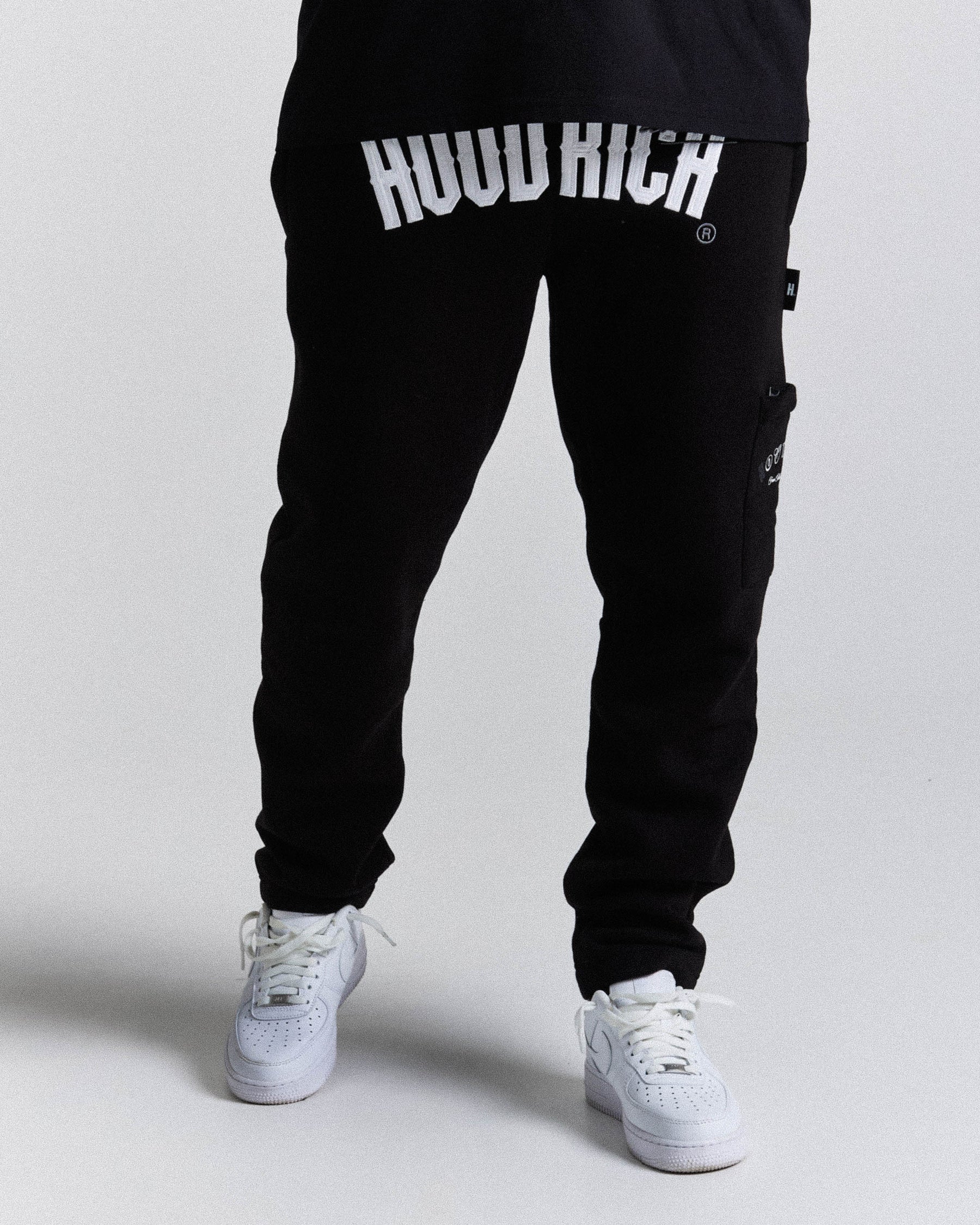 Hood Rich Joggers OG Core Joggers Black/White