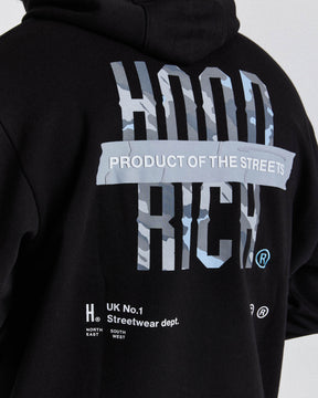 Territory Hoodie - Black/Camo/Blue