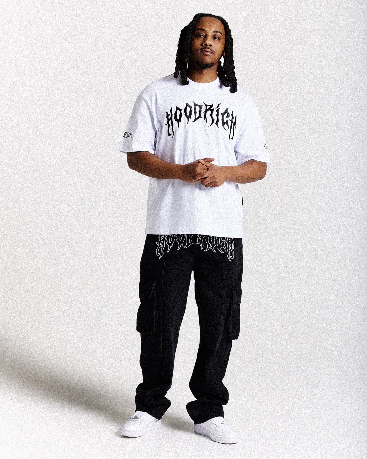 Spectral Oversized T-Shirt - White/Black