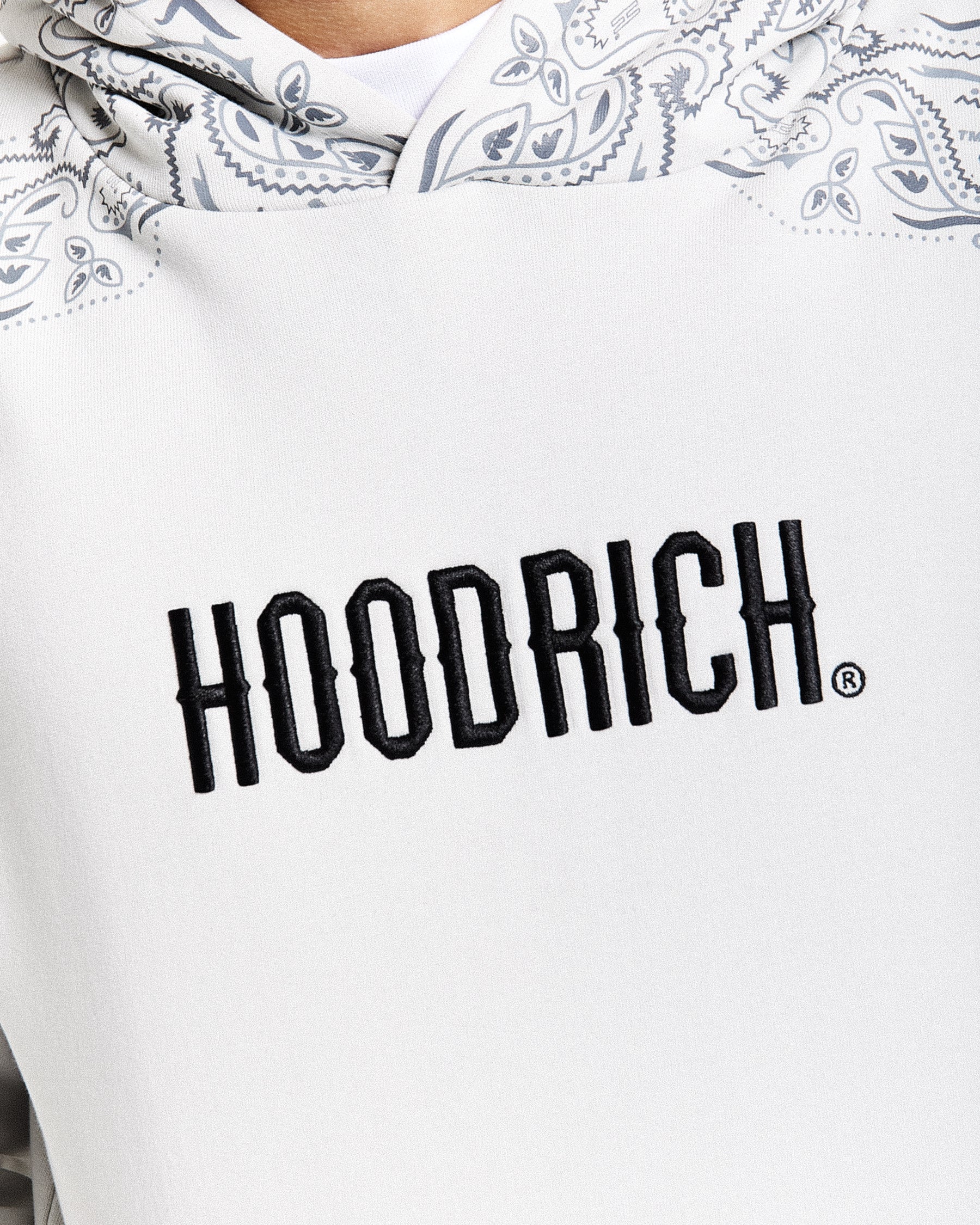 Motif Hoodie - Light Grey/Black