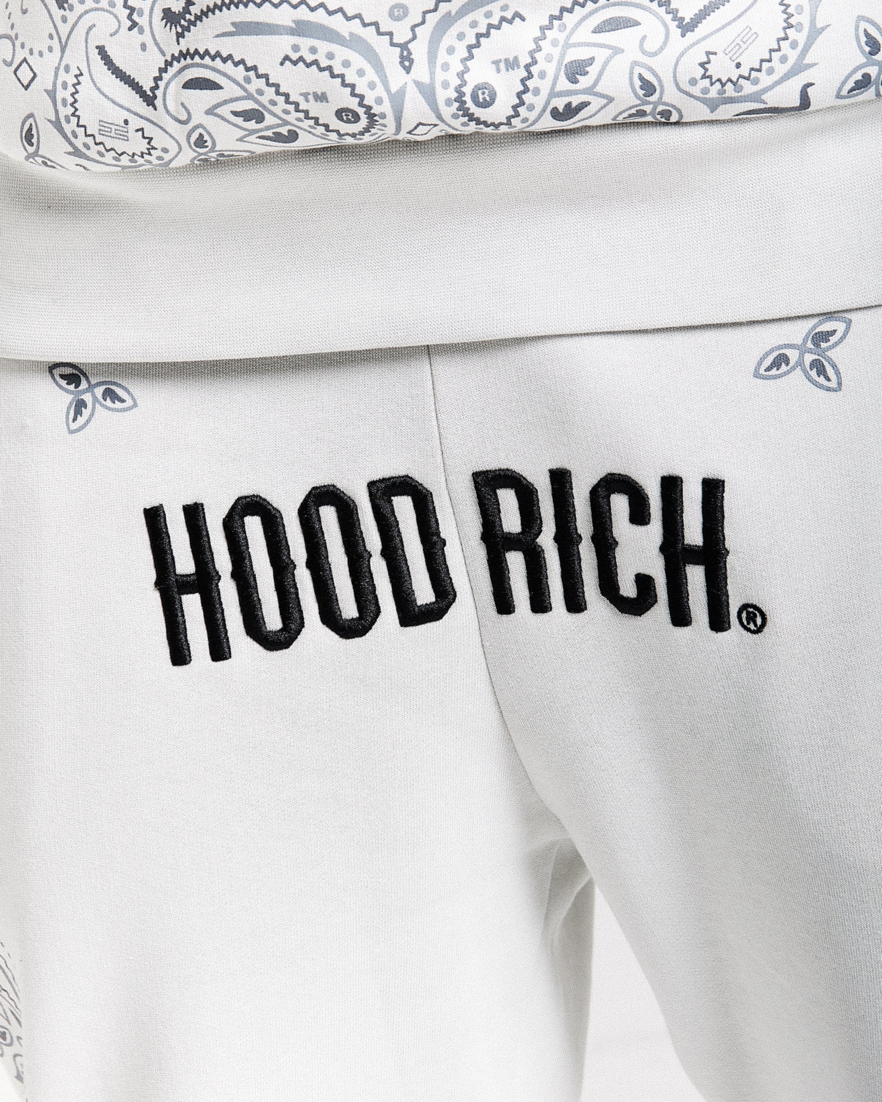 Motif Joggers - Light Grey/Black