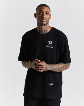 Chroma Waffle Oversized T-Shirt - Black/White