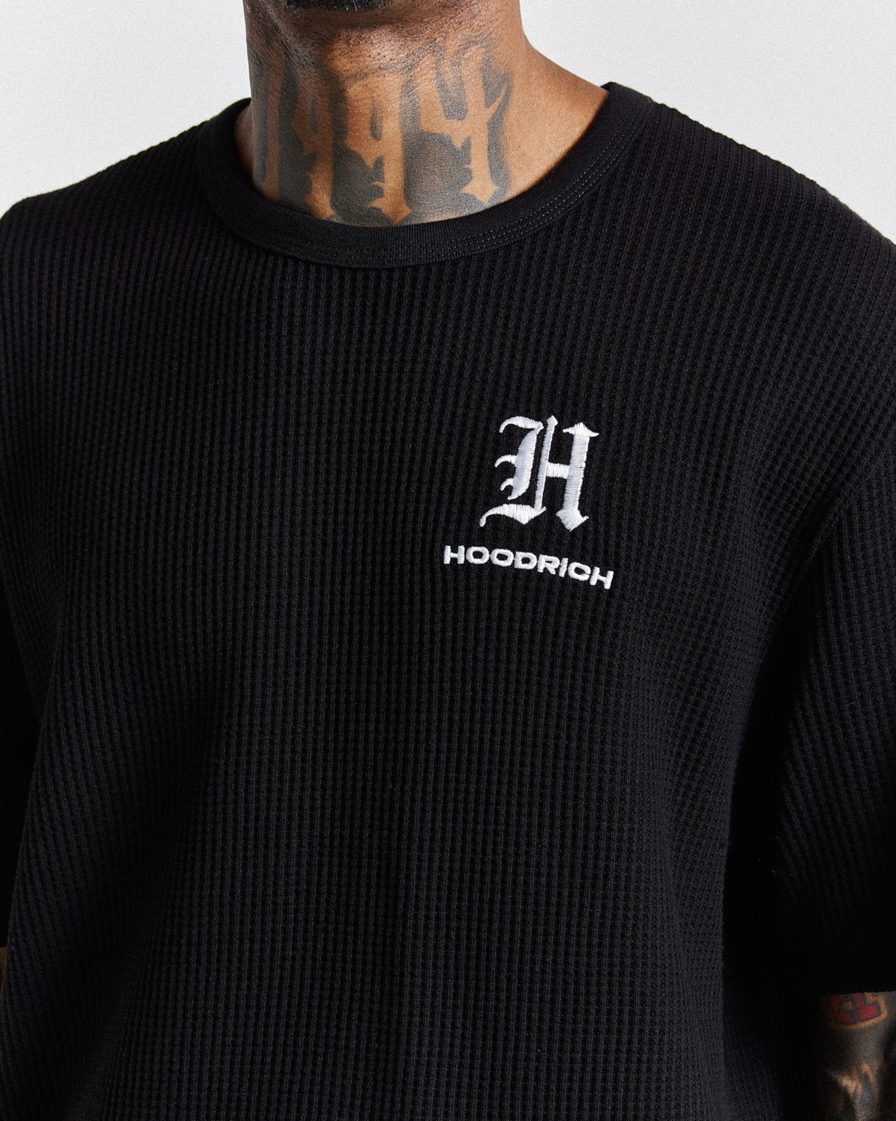 Chroma Waffle Oversized T-Shirt - Black/White