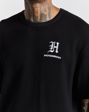 Chroma Waffle Oversized T-Shirt - Black/White
