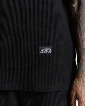 Chroma Waffle Oversized T-Shirt - Black/White