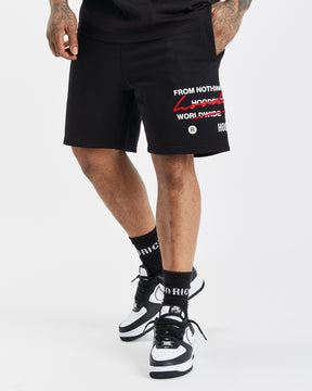 OG Cruzade Shorts - Black/White/Red