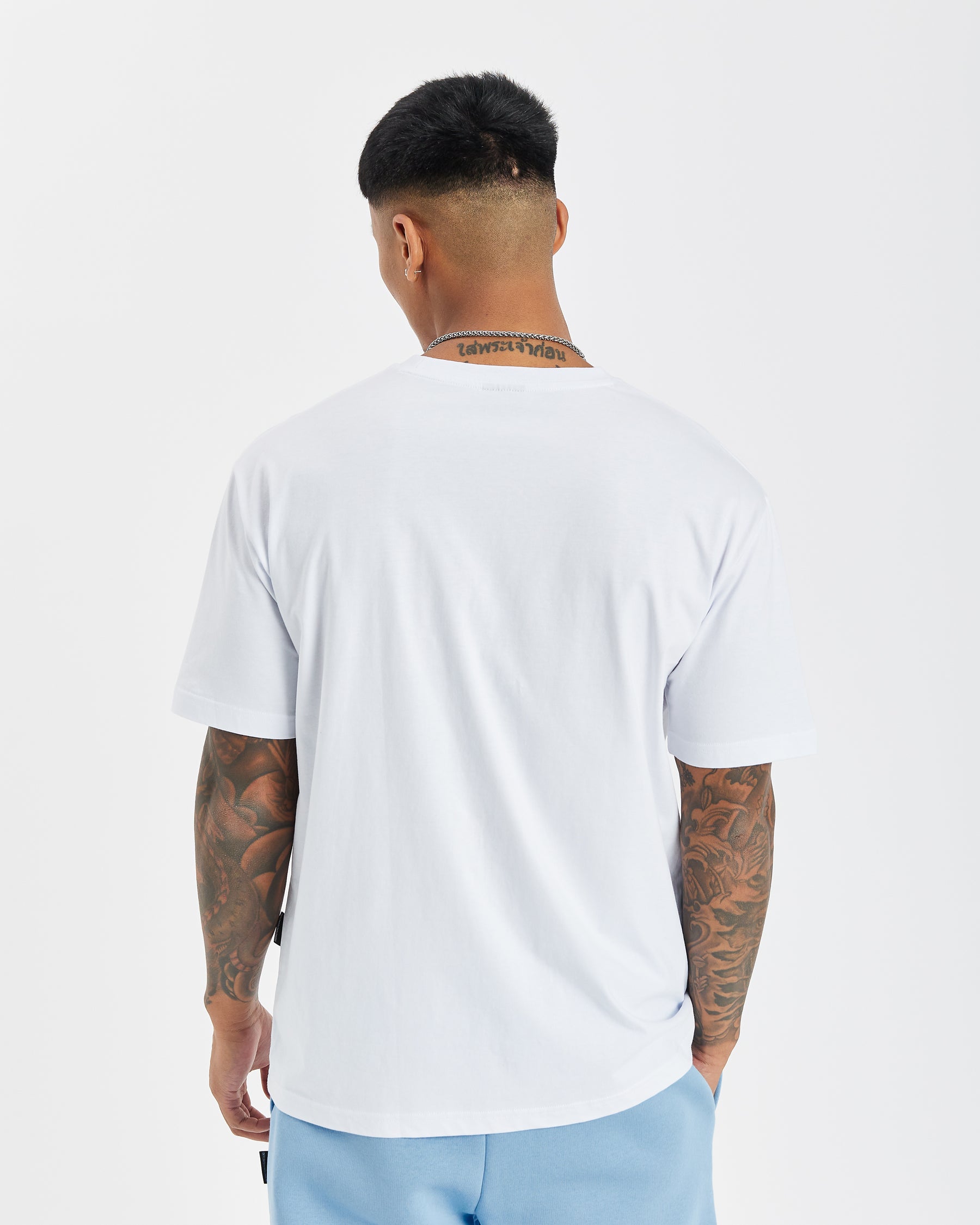 OG Kraze T-shirt - White/Sky Blue