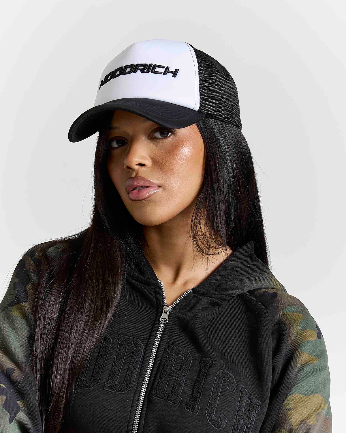 Ghost Trucker Cap - White/Black