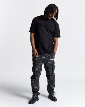 Catch Woven Cargo Pants - Black Camo/White/Grey