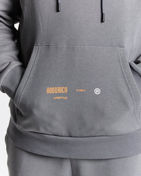 Caliber Hoodie - Grey/Orange/White