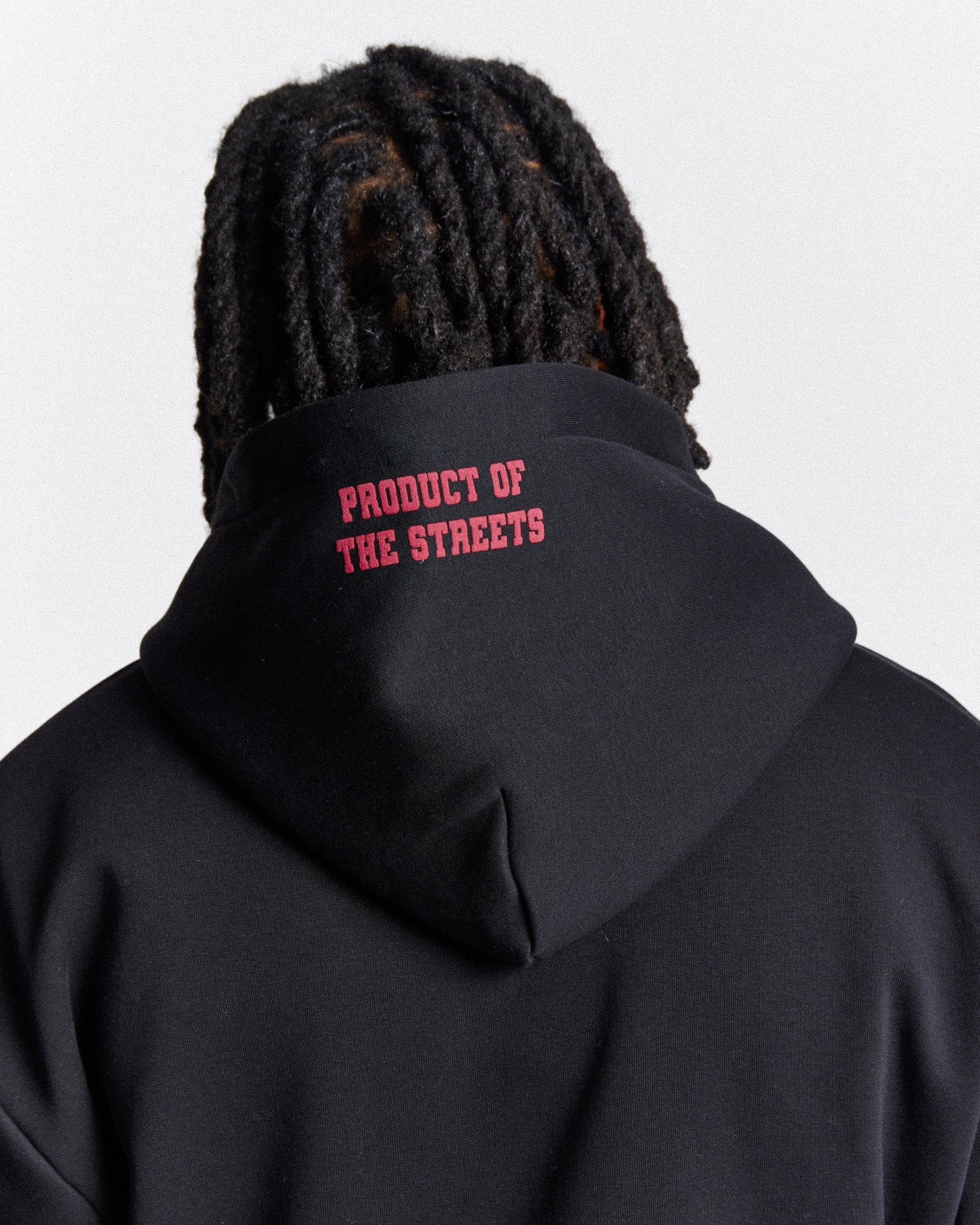 Frat Oversized Hoodie - Black/Red