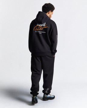 Moiety Joggers - Black/White/Orange