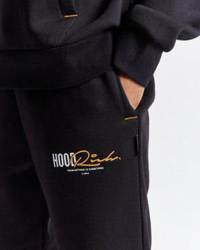 Moiety Joggers - Black/White/Orange