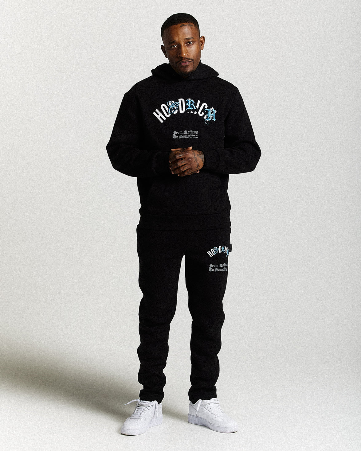 Shadow Hoodie - Black/White/Blue