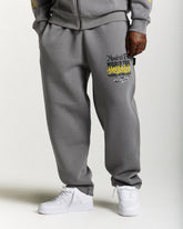 Stamp Tour Oversized Joggers - Grey/Black/Yellow