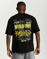 Stamp Tour Oversized T-Shirt - Black/Grey/Yellow