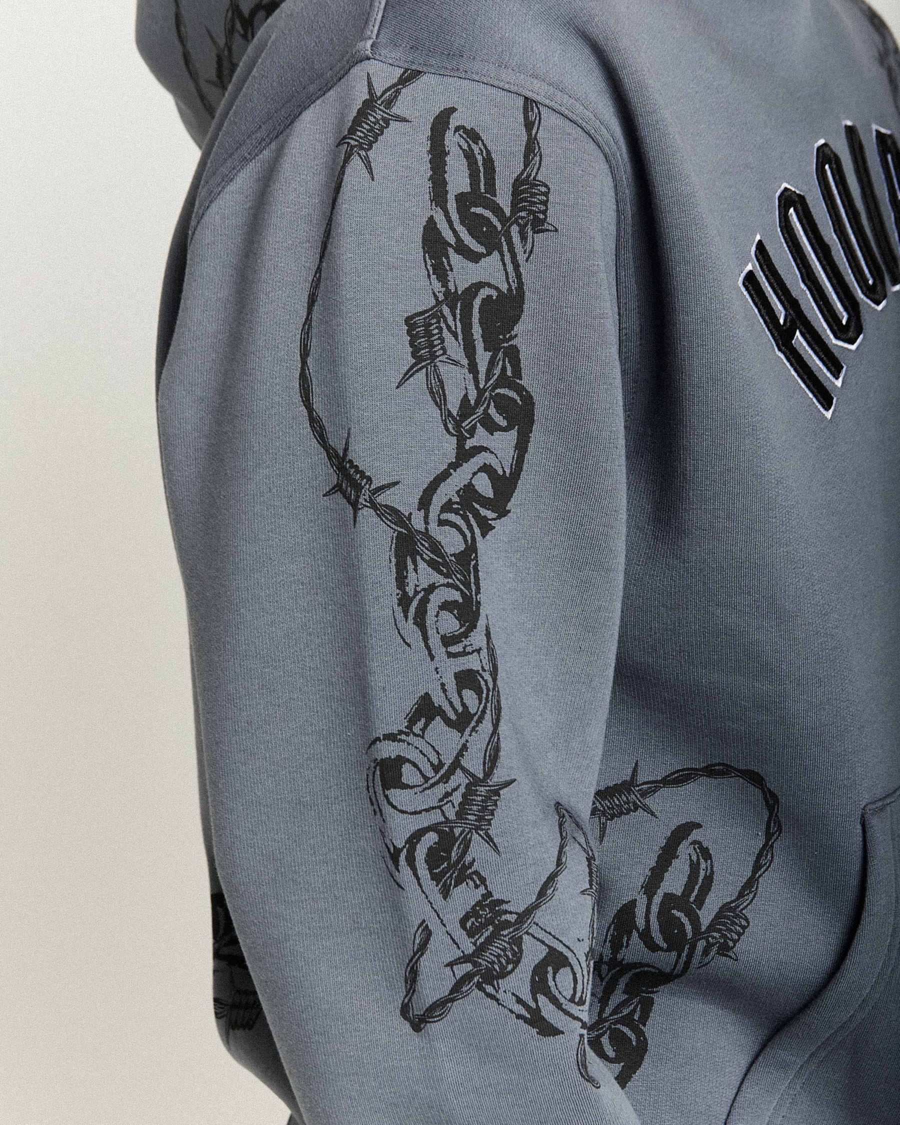 Guepard Oversized Hoodie - Grey/Black/White