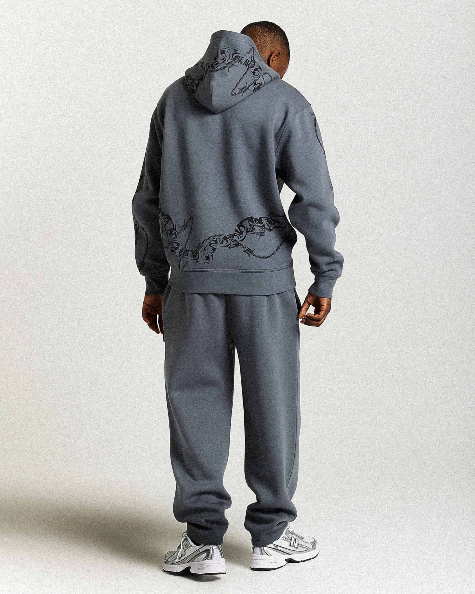 Guepard Oversized Hoodie - Grey/Black/White