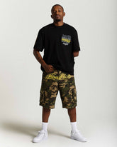 Dustral Cargo Shorts - Camo/Yellow