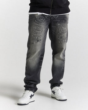 Helix Jeans - Black/Grey