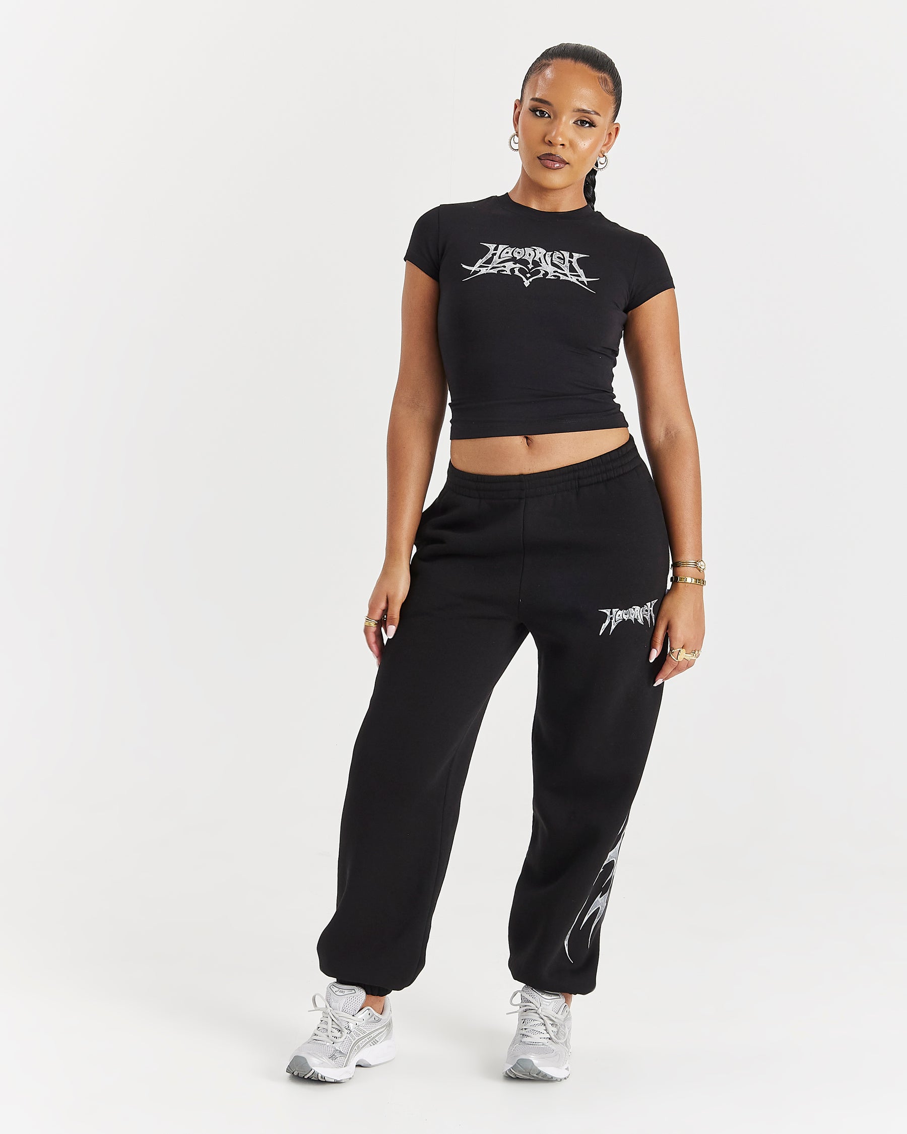 Spark Fitted Tee - Black/Silver