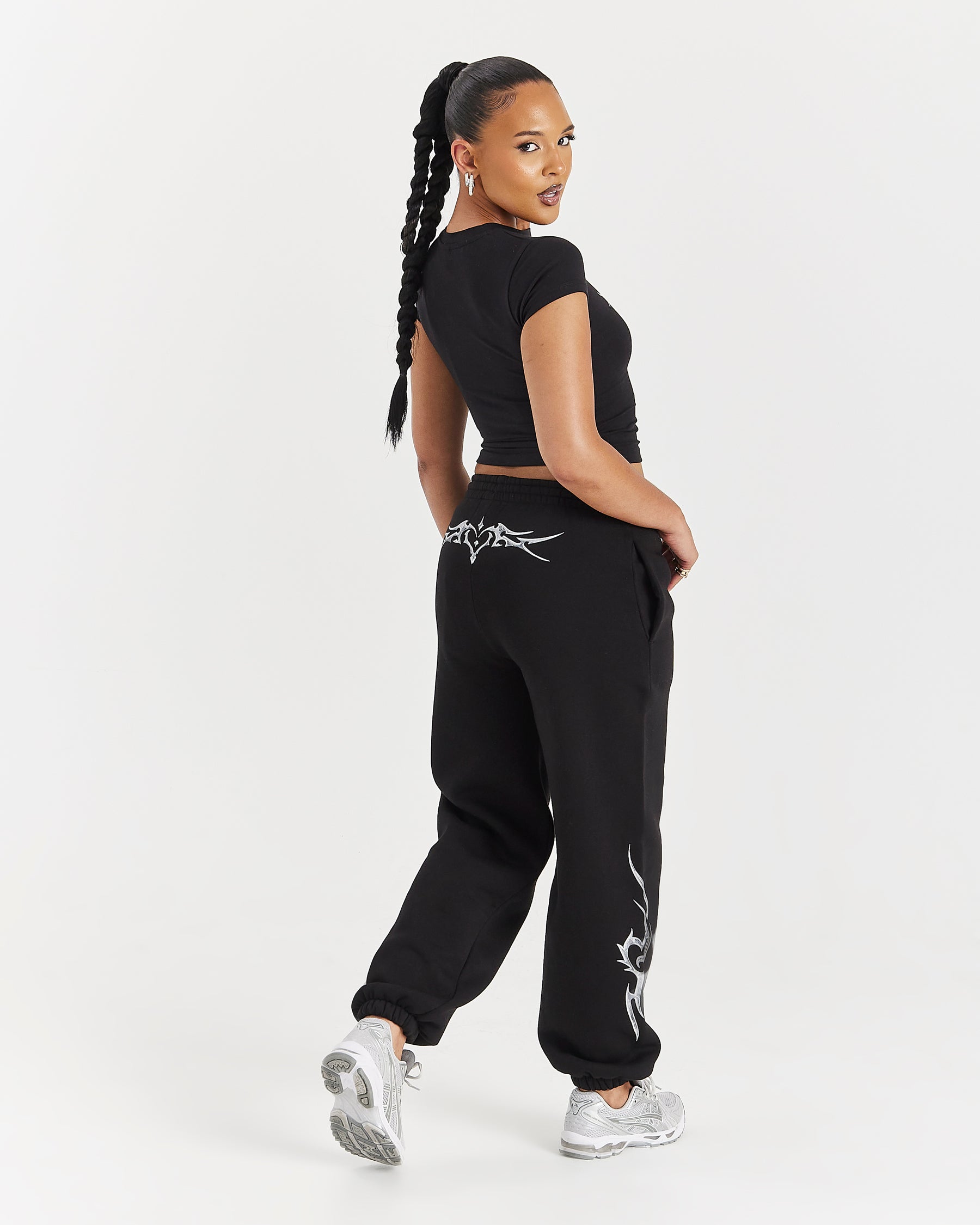 Spark Fitted Tee - Black/Silver